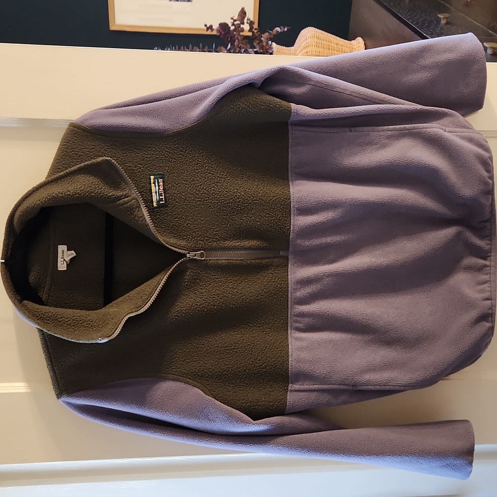 LL Bean Katahdin Quarter Zip Fleece Pullover